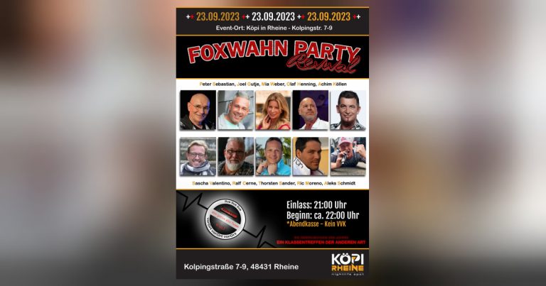 Foxwahn-Revival-Party  – einfach mal die Zeit zurückdrehen