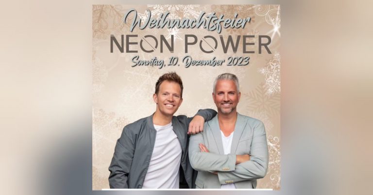 Mega organisierte Weihnachtsfeier von Neon-Power und Überraschungs-Videodreh